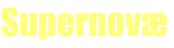 Supernovæ